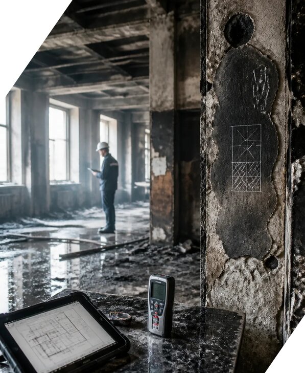 Обследование зданий после пожара в Воркуте от 15422 р. | ЭкспертизаРоссия