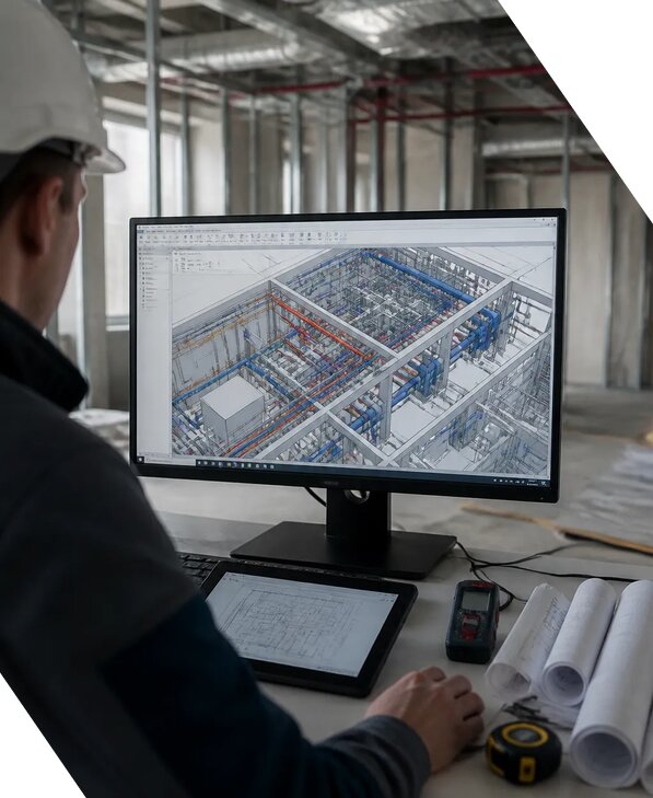 Создание BIM модели инженерных сетей для объектов в Воркуте